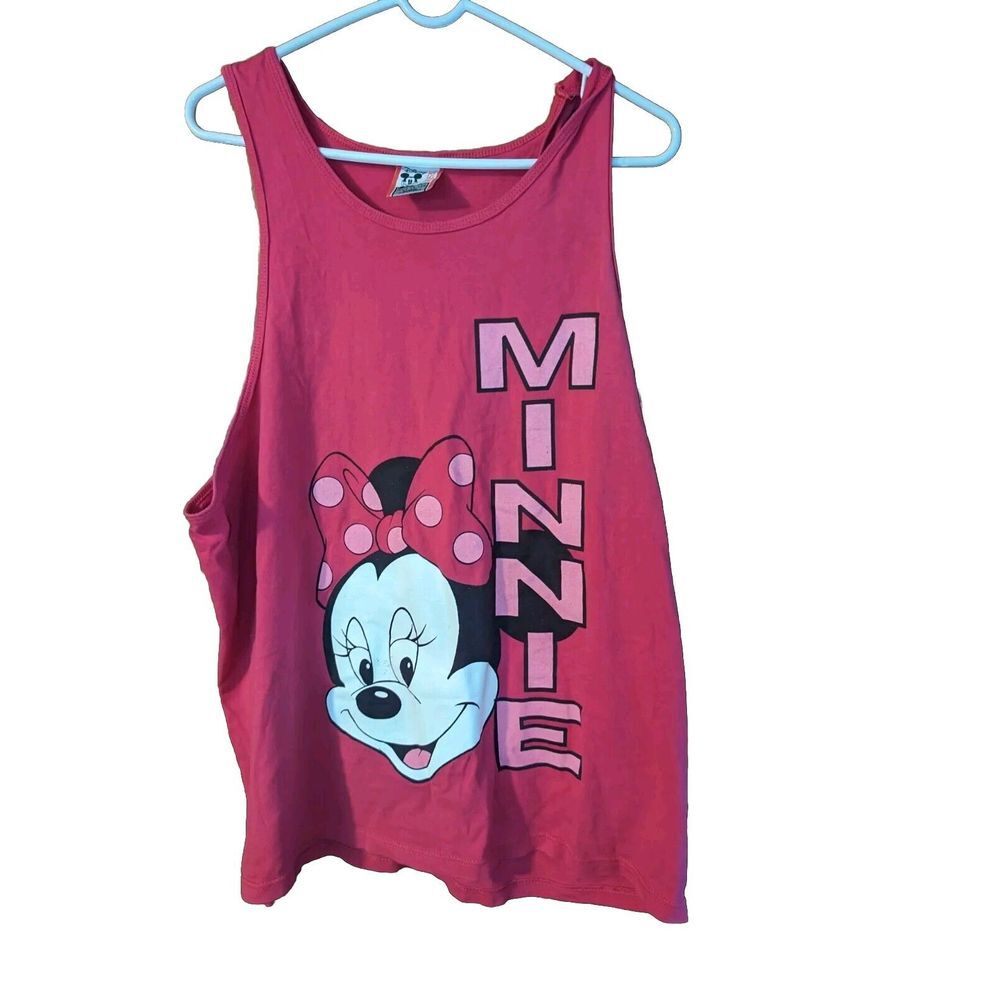 Vintage Walt Disney World Minnie Mouse Tank Top XL‎ Made In USA